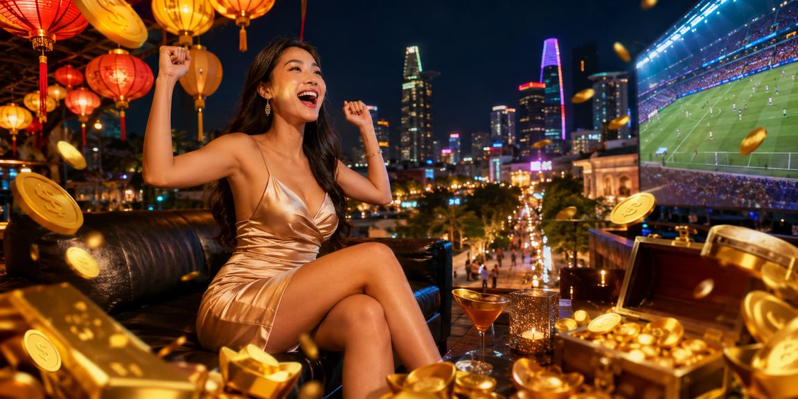 Không khí giải trí casino rực rỡ tại TP.HCM với đèn lồng lung linh